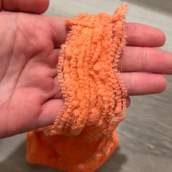 Lace Halter Bralette in Coral Color - Picture 8 of 10